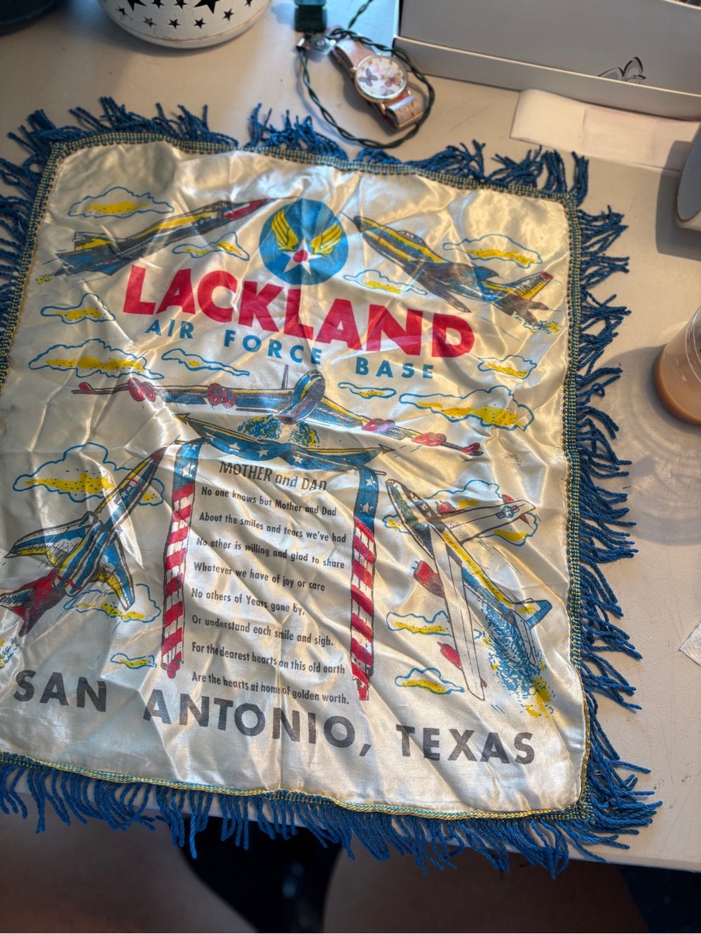 Vintage Lackland Air Force Base, pillowcase 1950-60’s